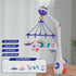 Musical Baby Mobile, Space Themed Nursery Mobile with Light Projection, Rocket and Spaceship Teether Toys, Hanging Toy