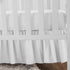 American Baby Company Ultra Soft Microfiber Ruffled Porta/Mini-Crib Skirt, White for Boys and Girls