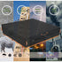 DrawstringBlack86" L86" W8" Sandbox Cover, Outdoor Large Sandbox Cover for Preschoolers, Waterproof Square SandBoxs