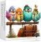 PICKFORU Funny Bird Puzzles for Adults 1000 Pieces, Nature Cute Animal Colorful Wildflower