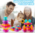 Set 30 3+, Translucent Building Block with Toy Storage Bag, Pcs Light-Passing Stacking Toys for Kids Ages STEM