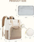 Backpack, LOVEVOOK Diaper Bag Large Capacity Portable Baby Bag with Foldable Diaper Changing Pad, Waterproof Baby