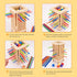 Pichoi 3-8, Montessori Game Wooden Board Game - Multiplayer Family Travel Game - Math Educational Fine Motor Skills Toy