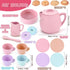 20 Set Set 2 3 4 5 6 Lorfancy Pcs Silicone Tea Party for Little Girls Kids Toddlers Tea with Tea Pot Cups Food Pretend