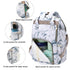 Yusudan Backpack Diaper Bag for Baby Girls, Mom Waterproof Large Nappy Bags for Women (Marble)