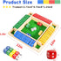 Elanbells 12 Inch 2-4 Shut The Box Dice Game Upgraded Player Wooden Dice Game Math Addition Games Close The Box Family