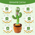 MIAODAM Children Song Version Dancing Cactus, Volume Adjustable Talking Toy, Colorful Glowing Singing Cactus