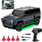BEACONDESI 1:64 Desktop RC Drift Muscle Truck, Proportional Steering & 4WD Rig 2.4GHz