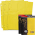 BCW Double-Sided 9-Pocket Pages Holder, 20 Yellow Pages for Trading Card Binder, Secure Side Loading Solution