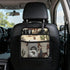 PPIKTC Spacious Hanging Auto Seat Organizer with Ventilated Mesh Pockets for Wet Wipes and Baby Supplies, Cowboy Cow