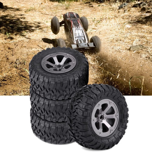 Tbest RC Tires Rubber, Crawler Tires for 1:16 RC Car Accessory