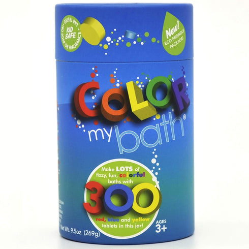 300 Count Original Fizzy Color Changing Tablets, Non Toxic, Eco-Friendly Bathtime Activity for Kids