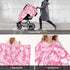 Zhbvncp Flamingo Pattern Baby Car Seat Cover & Breastfeeding Nursing Cover - Breathable Stretch Fabric Multi-Use