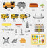 281 3 4 5 6 7 8 9 4 4-6, 3-5, SetKids PCS Race Tracks Construction Toys for Year Old Boys Girls, PCS Truck Car, Tower