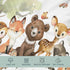 Woodland Animal Friends Changing Pad Cover for Baby Girl Boy, Natural Forest Diaper Change Table Covers