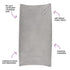 Gray Ribbed Minky Boppy Changing Pad Cover for Ultimate Comfort