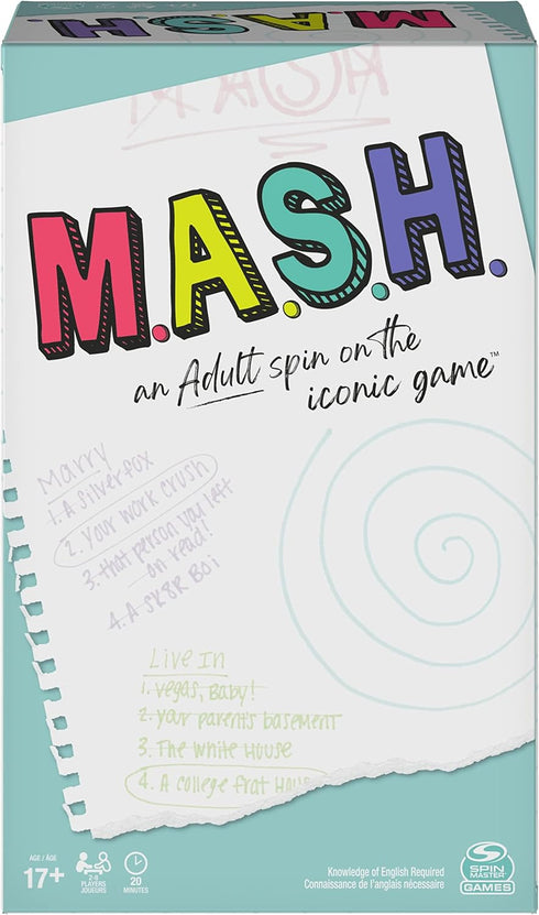Spin Master Games MASH Fortune Telling Adult Party Game for Ages 17 and Up