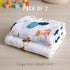 NOOVIA 2-Pack 43x47 inch, Muslin Swaddle Blankets, Baby Swaddles for Girls and Boys, Newborn Receiving Blankets, Bamboo