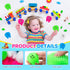 50 Pcs Mini Tooth Toy Fidget Stress Relief Squeezy Toys, 2 Inch Birthday Party School Favors