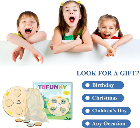 Life Cycle Toys for Kids Educational Science Kits, Montessori Toys for 3-6 Years