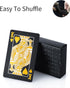 LAGEBONA Set, Waterproof Deck of CardsGift Playing CardsPoker Men Pool Poker Cards (Black Diamond)