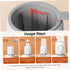 Licsaliwe Bottle Warmer Quick Thawing PP Portable Bottle Warmer with Smart Temperature Control for Breastmilk Baby Food