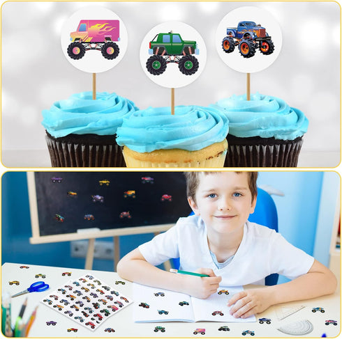 500 Pcs Truck Cartransportation Stickers for Kids Boys Construction Stickers for Toddler Teens Art Toys for Crafts