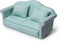 Dollhouse Couch Miniature Sofa with Pillows - 1:12 Scale Model Living Room Furniture for Decoration