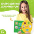 Set 8 48 EAMAY Shape Sorter Toy for Toddler, Shape Puzzles and Matching Games with Sorting Mats and Everyday Objects