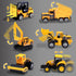 6PCS/Set bulldozers, 3 Oriate Construction diecast car, Including Forklift, Excavator & Other Educational Indoor