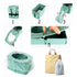 Portable Potty Seat for Toddler Foldable Travel Potty Training Toilet Seat with Cleaning Bags Reusable for Outdoor