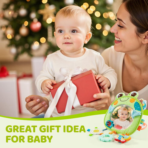 0-3-6-12 Tummy Jollybaby Car Seat Crib Stroller Play Gym Hanging Toy for Baby Months, Time Mirror Toys Gifts