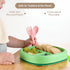 Set (2 Pack) 3D Made in USA Spoon la la Toddler Utensils & Board Book - Spoon & Fork for Kids, Self-Standing Ergonomic