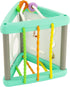 Infantino Activity Triangle & Shape Sorter with 4 Shapes, Bendy Bars, Maze Tracks for Infants & Toddlers 6M+