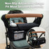 haakaa Universal Stroller Organizer - Black, Single Cup Holder, Stroller Caddy Accessories with Shoulder Strap & Extra