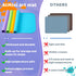 24"x16" AtMini Silicone Art Mats for Kids, Silicone Craft Mat with Lip to Keep Clean, Play Sand, Painting, DIY Crafts