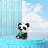 Larcele Micro Building Blocks Animal Set, DIY Mini 3D Toy Bricks, 330 Dots KLJM-10 (Panda Eat Bamboo)