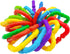 RAINBOW TOYFROG Baby Links Rings, 35 Geometric Linking Chains for Teething and Sensory Development, Infant Toys