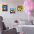 3 Pack Paint by Numbers for Kids Ages 8-12, Includes (8x10, 8x9, 8x8 inch) Framed Canvas, 30 Acrylic Paint Pots, 5