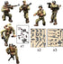 6 PCS Mini WWII Soldier Military Action Figures, Army Model Building Block Toys with Accessories for Kids