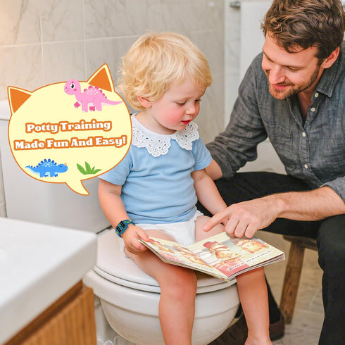 VTAIGE Set 2-6 Toddler Potty Training Potty Training Watch with Musical/Vibration Alerts, Fun Board Book, Progress