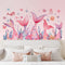 MLM Mermaid Tail Wall Stickers Under The Sea Fish Pink Wall Decals Peel
