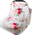 Rquite All-in-1 Baby Car Seat Cover, Stretchy Soft Infant Car Seat Canopy, Multi-use Baby Carrier Cover, Stroller Sun