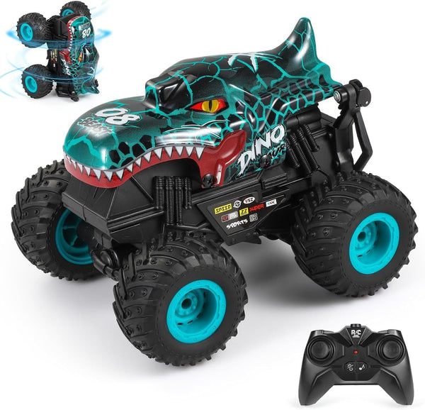 DYODYORC Remote Control Car, 2.4Ghz All Terrain Dinosaur Monster Truck Toys, RC
