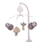 NoJo Sloth Let's Hang Out Grey & White Musical Mobile with Sloths,