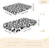 CZXW 52" 28" Gray Leopard Pattern Crib Sheets Fitted x Natural Cotton Soft & Breathable for Baby Crib Mattress
