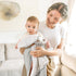 30"x40"Gray lulumoon Baby Blankets for Boys Newborn: Muslin & Minky Dotted Backing - Thermal Receiving Blanket