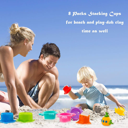INNOCHEER Baby Bath Toys for Water Table, 13 Pcs Toddler Water Toys with Quick Dry Organizer Net