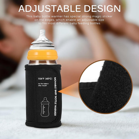 Portable Bottle Warmer for Travel, Car Baby Bottle Warmer USB Powered Portable Travel Bottle Warmer for Breastmilk