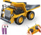 BEWEAI RC Dump Truck Toy for Boys, Remote Control Play Truck Construction Vehicles,